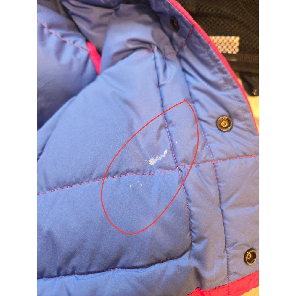Patagonia Kids Bivy Down Vest Pink Blue Colorblock Puffer 5T 60507